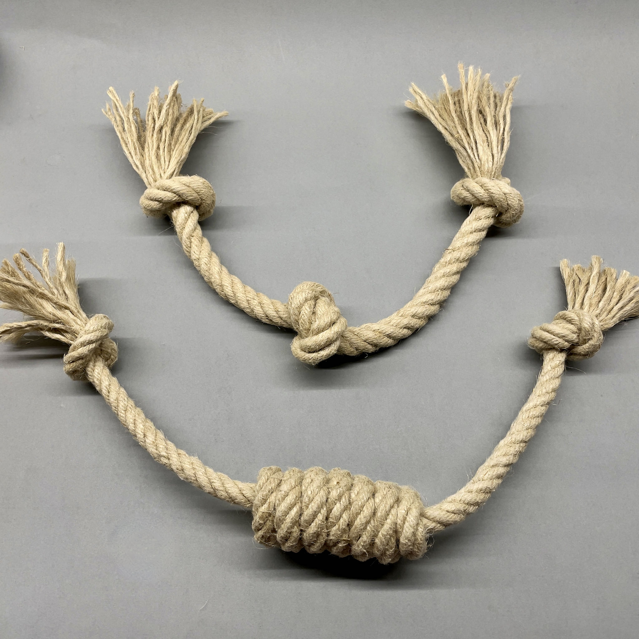 Hanf-Hundespielzeug-Set - Whip & Knots