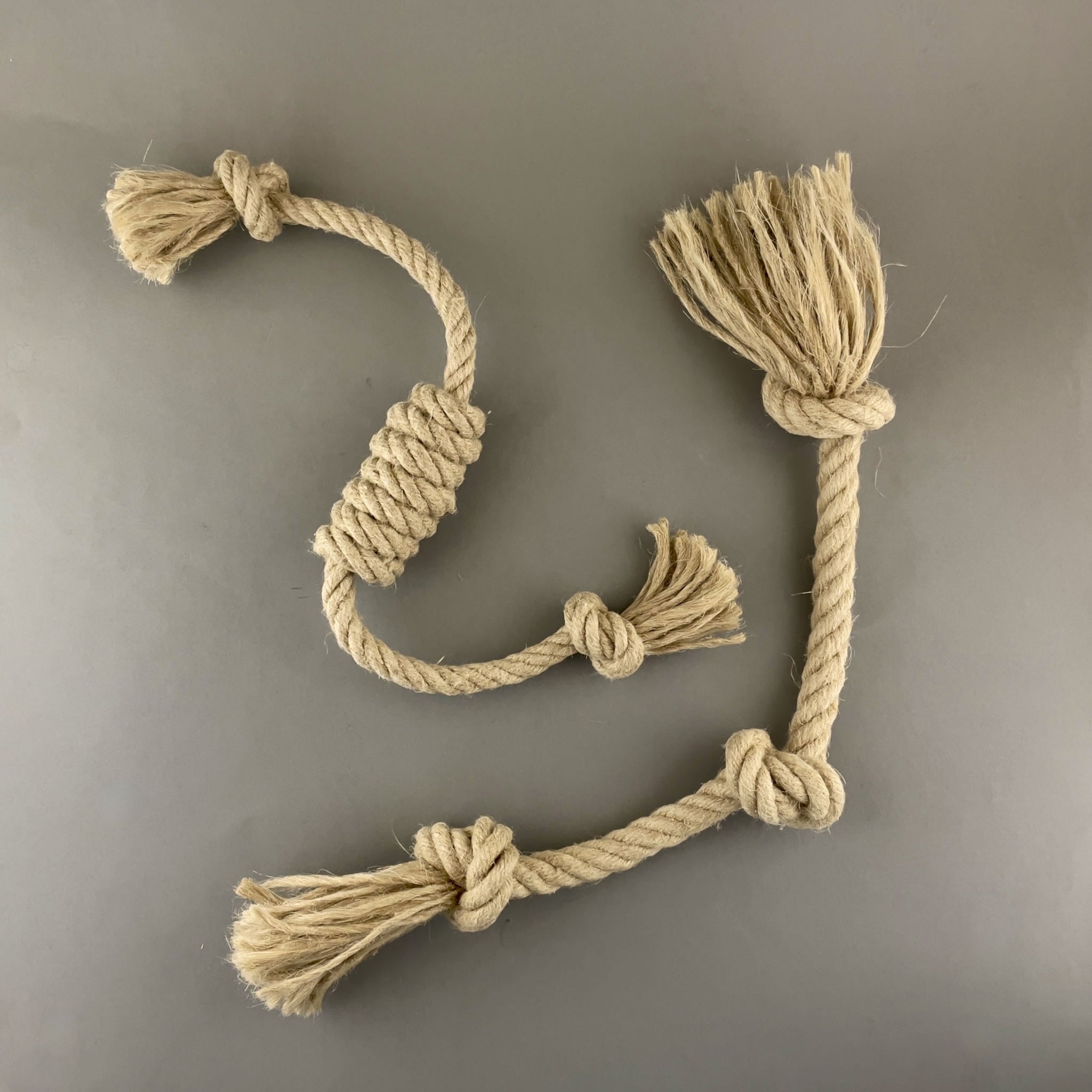 Hanf-Hundespielzeug-Set - Whip & Knots