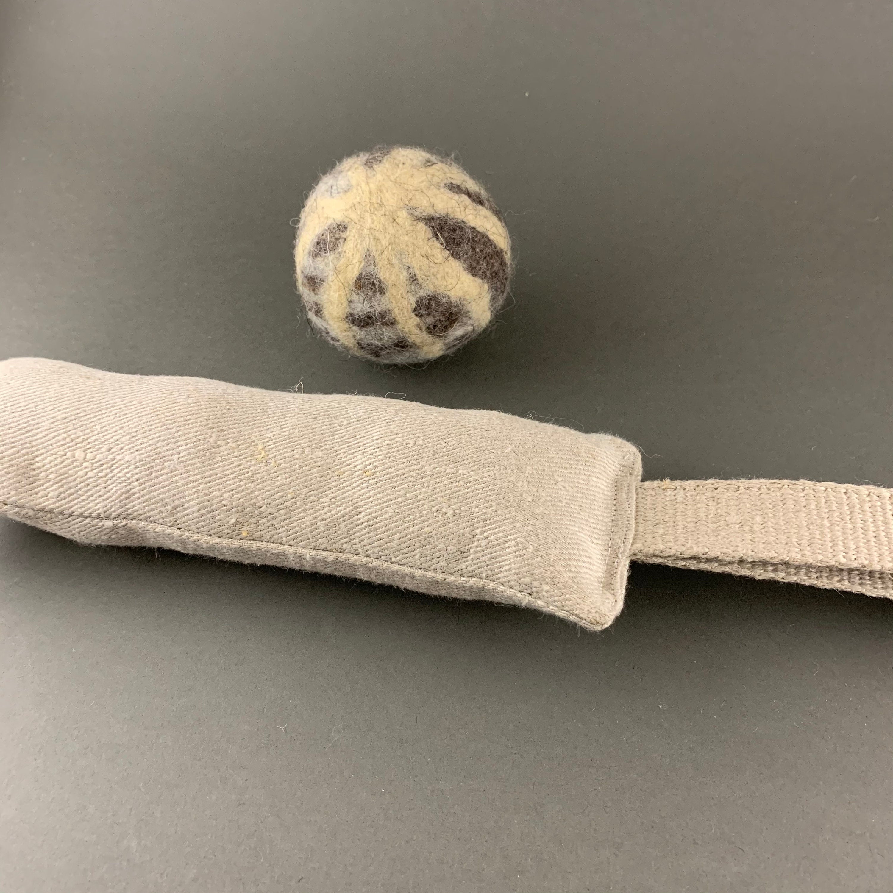 Wollball- und Hanf-Zerrspielzeug-Set